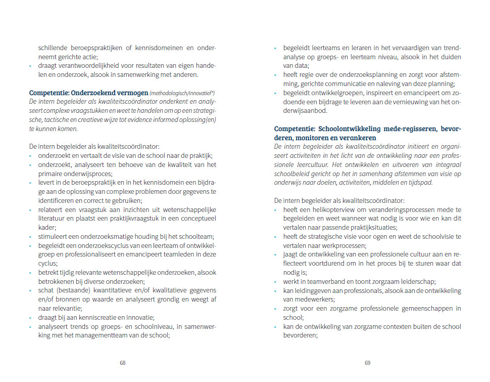 De beroepsstandaard voor de intern begeleider als kwaliteitscoördinator - Afbeelding 6
