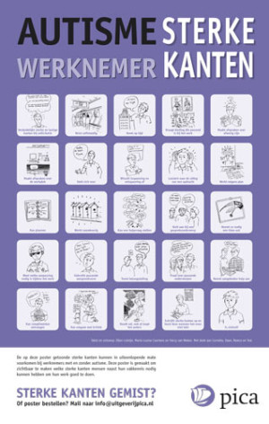 Afbeelding Poster Autisme Sterke kanten - werknemer