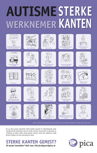 Afbeelding Poster Autisme Sterke kanten - werknemer