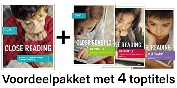 Omslag Close reading met Close reading in de praktijk - complete set