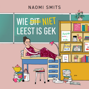 Omslag Wie niet leest is gek