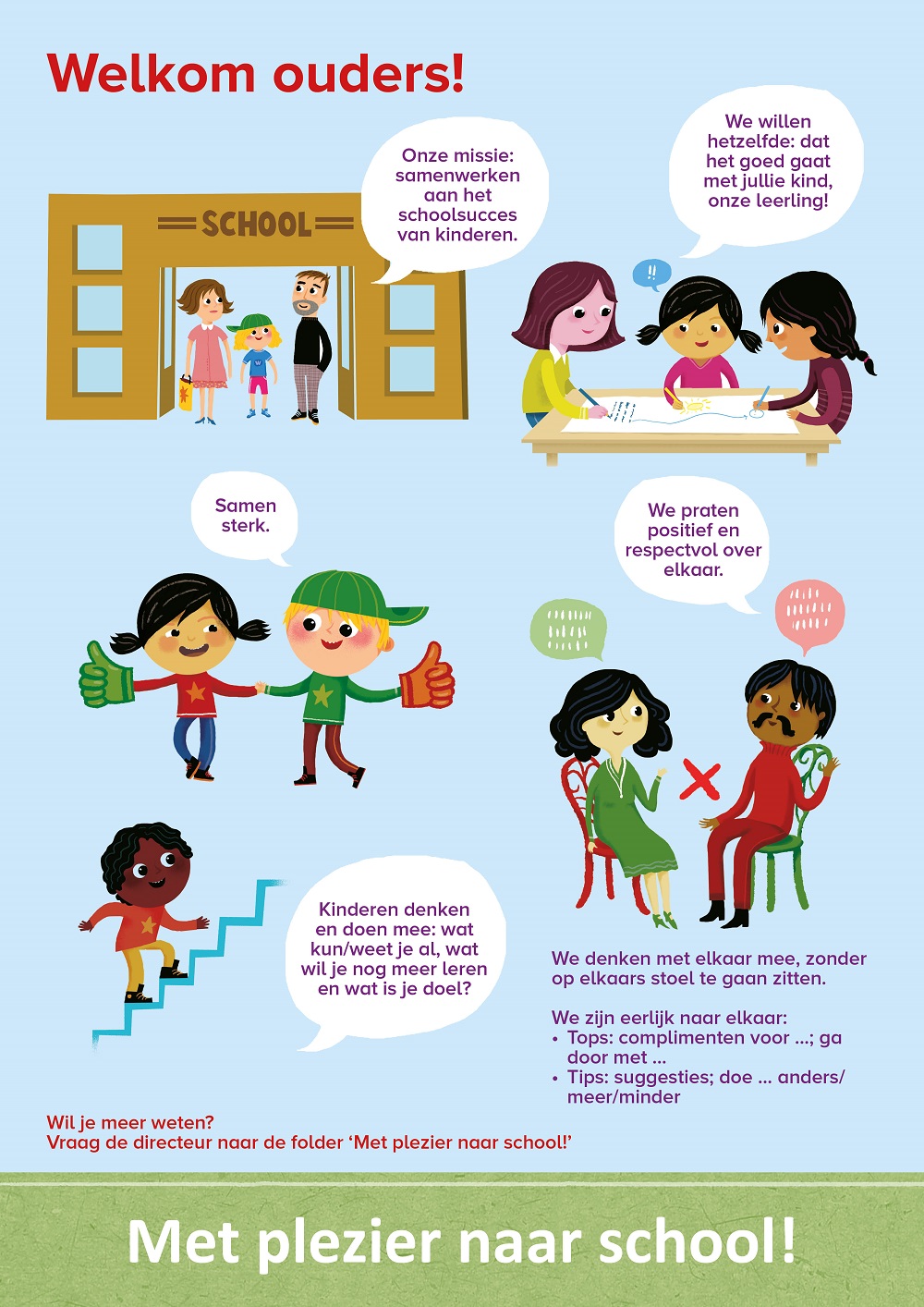Afbeelding Posterset - Met plezier naar school! (A2)