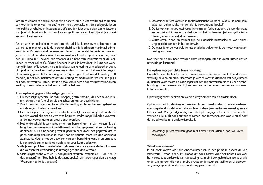 Oplossingsgericht werken voor de klas - Afbeelding 4