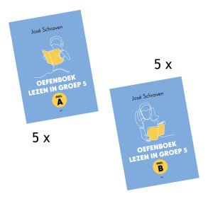 Omslag Oefenboek Lezen in groep 5 - set